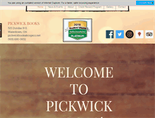 Tablet Screenshot of pickwickbooks.com